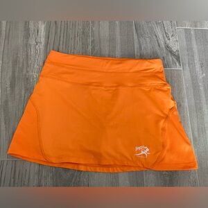 Jiggy skirt athletics skort  orange stretch womens size M activewear tennis golf